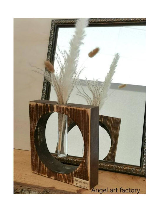 Dekorative Holzvase