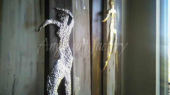 Diptych Dancers Silver Gold Diptych Dancers Silver Gold
