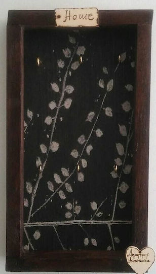 Schlüsselhalter "Silberne Blätter"
