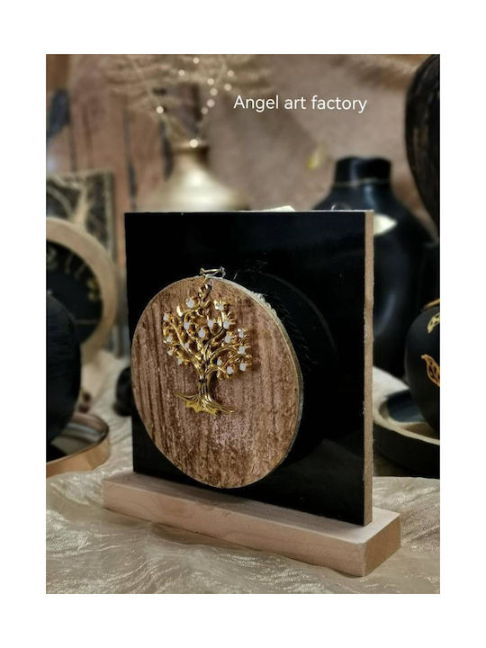 Επιτραπέζιο Διακοσμητικό Luxury Gold Black Δέντρο Ζωής