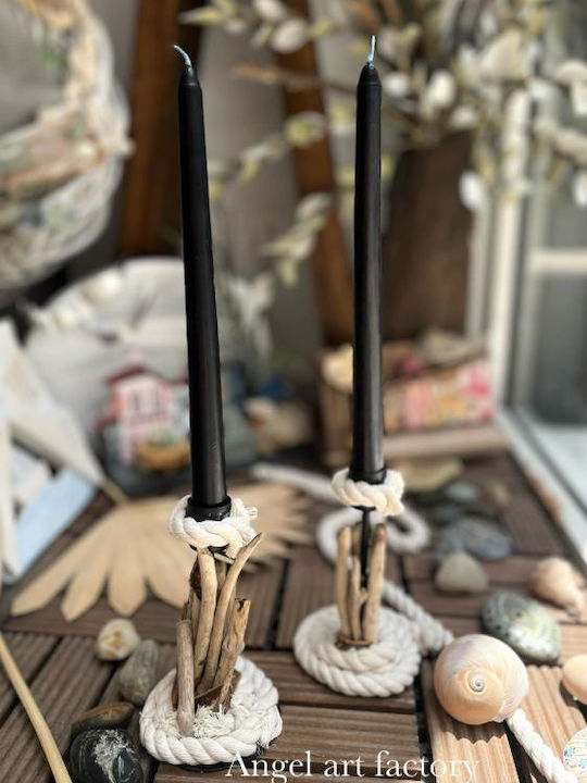 Decorative Metal Driftwood Candle Holder