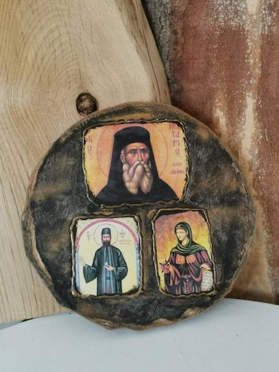 Κορμός Δέντρου “τυπωμένες Εικόνες 3 Αγίων”