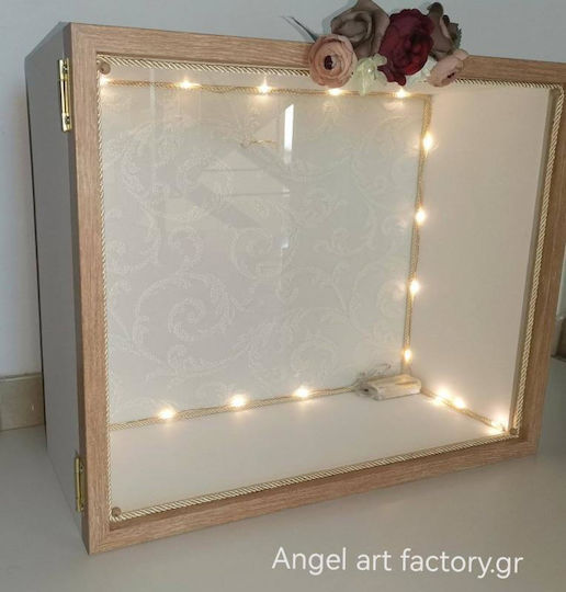 Στεφανοθήκη Κρεμαστή Flower Φυσικό 10 Εκατοστά