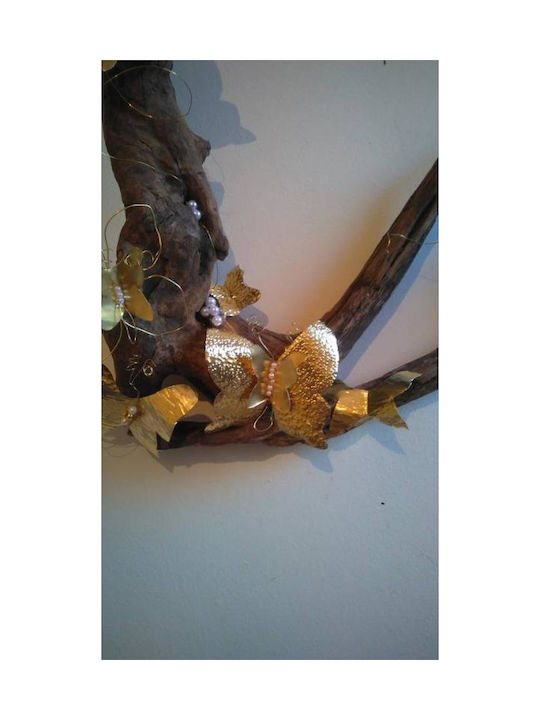 Wall Decor "Driftwood with Forged Butterflies"