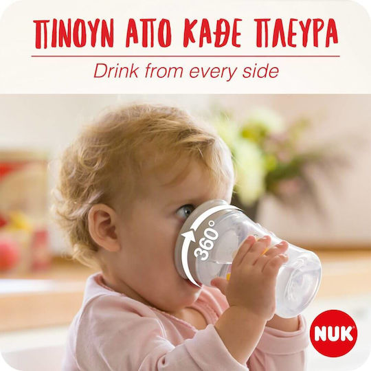 Nuk Baby Cup Mini Magic Cup made of Plastic Gray 160ml for 6m+m+