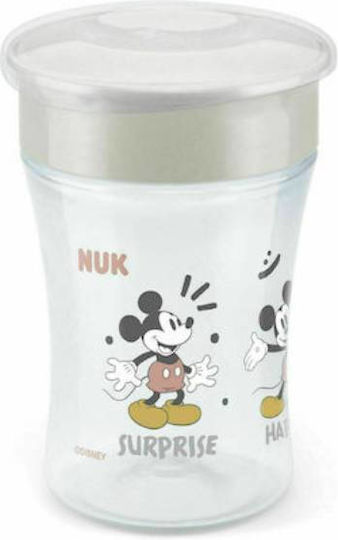 Nuk Baby Cup Magic Cup made of Plastic Gray Mickey Mouse 230ml for 8m+m+