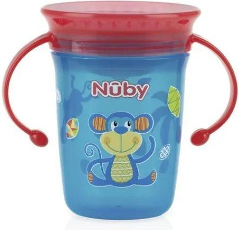 Nuby Baby Cup made of Plastic Turquoise 240ml for 6m+m+