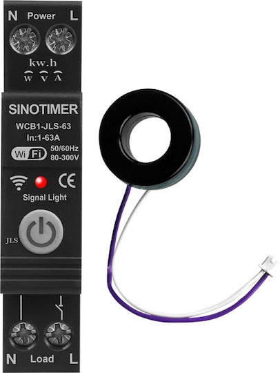 Sinotimer Contor De Kilowați Pentru Panou Electric Analogic Pe Șină Monofazic Wi-Fi Tuya
