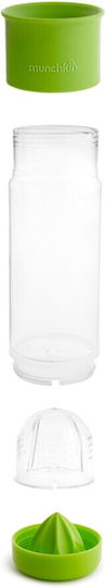 Munchkin Παιδικό Ποτηράκι Miracle Fruit Infuser από Πλαστικό Πράσινο 590ml για 12m+