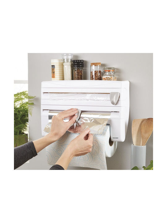 Distribuitor de role Montat pe perete Plastică Albă 24x9x9cm SUPORT44N1-white