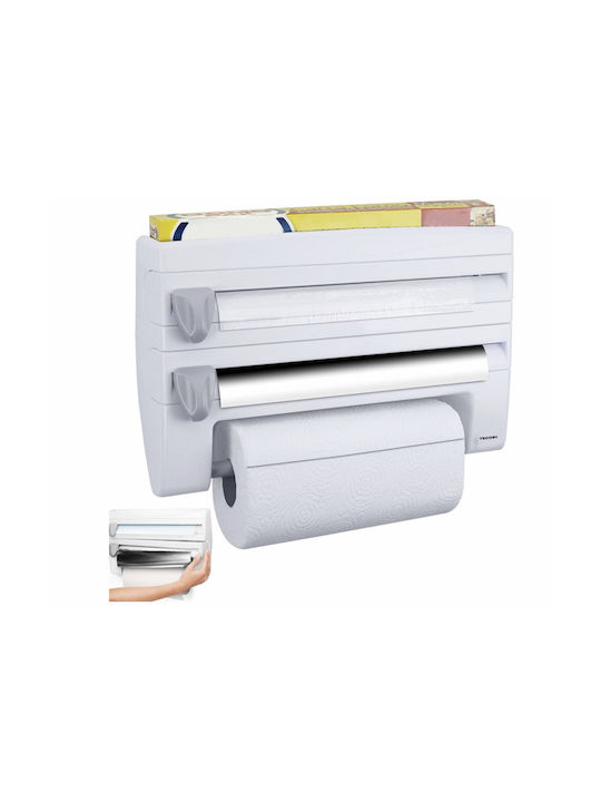 Distribuitor de role Montat pe perete Plastică Albă 24x9x9cm SUPORT44N1-white
