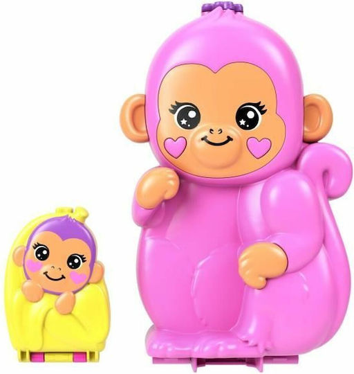 Mattel Polly Polly Pocket Momma Monkey & Baby για 4+ Ετών