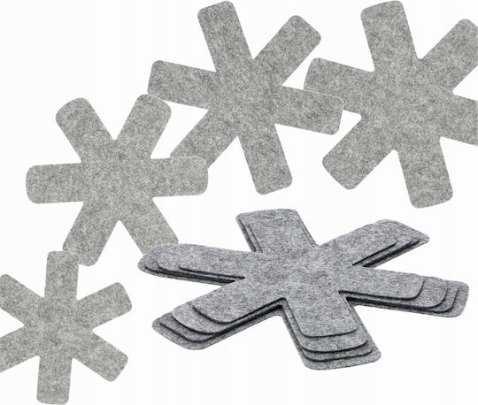 Kadax Topf- und Pfannenschoner Set 4 Grau