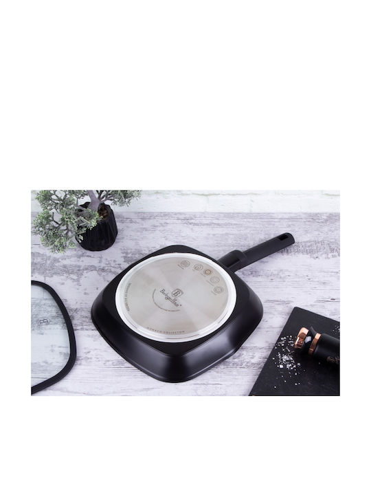 Berlinger Haus Monaco Collection Grill With Lid made of Aluminum with Non-Stick Coating 28cm