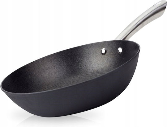 Nava Atlas Wok made of Cast Iron with Non-Stick Coating 28cm