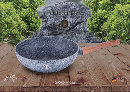 Berlinger Haus Forest Line Wok made of Aluminum with Stone Coating 28cm