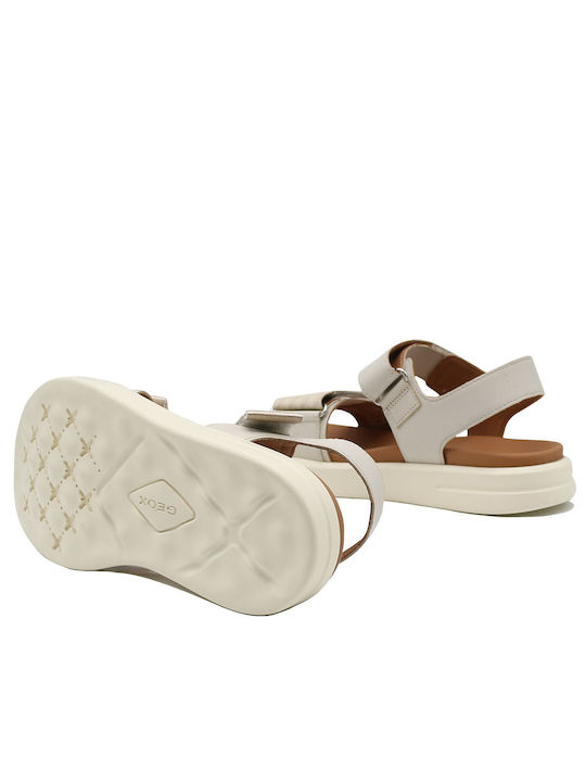 Geox D Xand 2s E Women's Flat Sandals in Beige Color