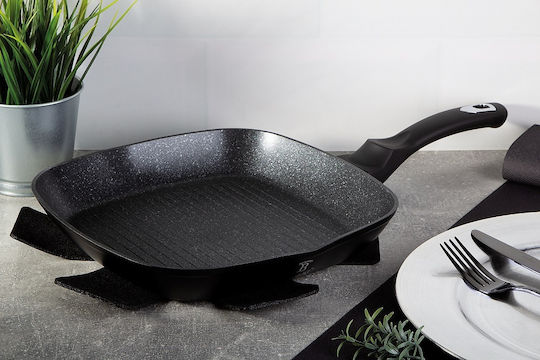 Berlinger Haus Black Silver Collection Grill aus Aluminium mit Steinbeschichtung 28cm