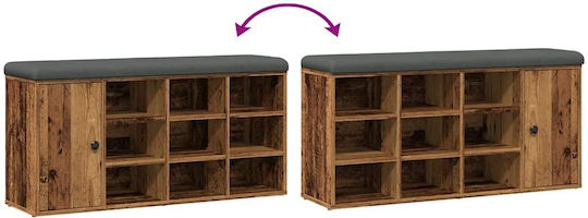 Vidaxl Schuhbank Altholz Holzwerkstoff Altholz 857621