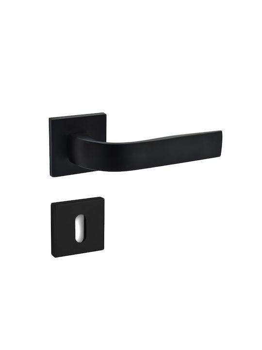 Türgriff Rosette Schwarz C2085