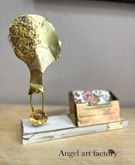 "Doktor-Neurologe" Kartenhalter Holz Metallbasis