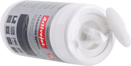 Active Jet Cleaning Office Equipment Wipes 100 Pieces
