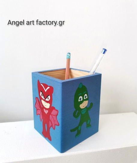 Holzstifthalter "PJ Masks" Name