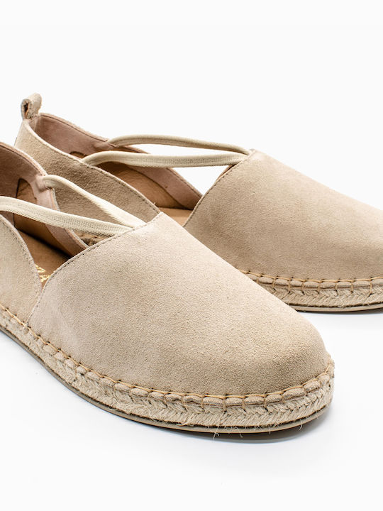 Ragazza 0201 Wildleder Damen Espadrilles in Beige Farbe