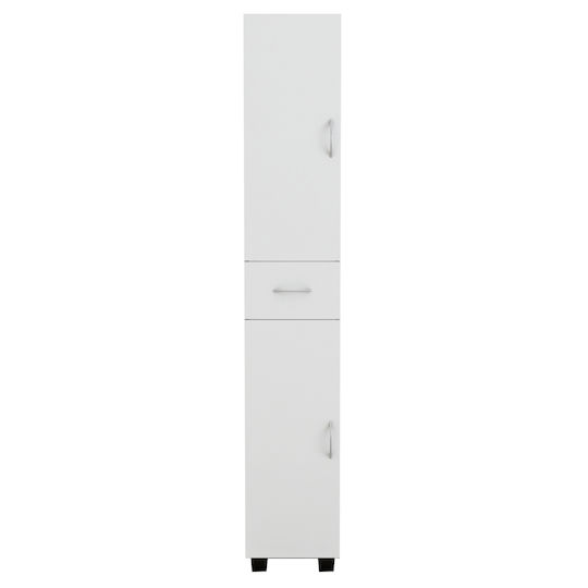 Ademia Schrank Mehrzweck-Säule Melamin Weiß 30x33x175 cm hm9124.11
