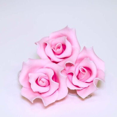 Hellrosa Rose 5cm Handgefertigte Essbare Dekoration