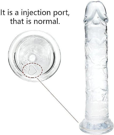 SMD Vanguard Ρεαλιστικό Dildo με Βεντούζα Διάφανο 18cm