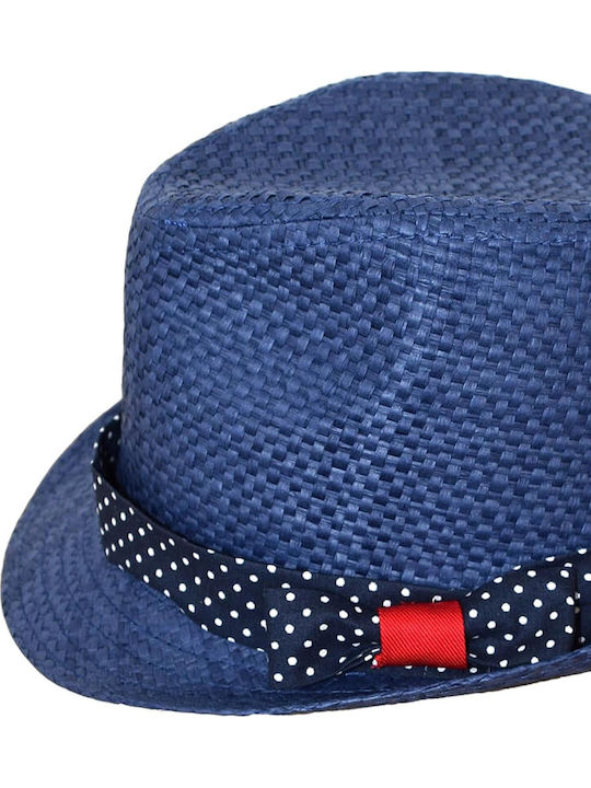 Nst Nastasia Kinderhut Fedora Stroh Blau