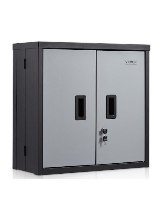 Vevor Folding Wall Cabinet Metal Garage Cabinet 26" Black Bgsgjj120lbseczz6v0