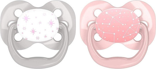 Dr. Brown's Advantage Pacifiers Silicone Pink-Grey for 0-6 months 2pcs