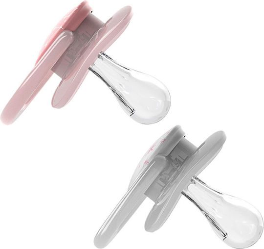 Dr. Brown's Advantage Pacifiers Silicone Pink-Grey for 0-6 months 2pcs