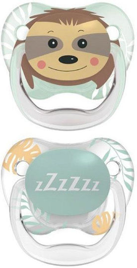Dr. Brown's Prevent Orthodontic Pacifiers Silicone Teddy Bear & Zzzz for 6-18 months 2pcs