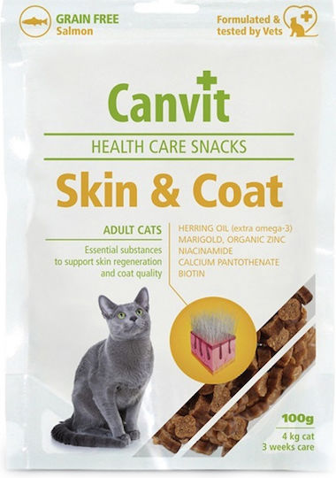 Canvit Skin Cat Treats with Potatoes for Adult Cats 100g