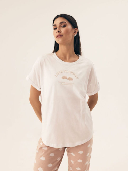 Henderson Winter Damen Pyjama-Set Ecru Nubes