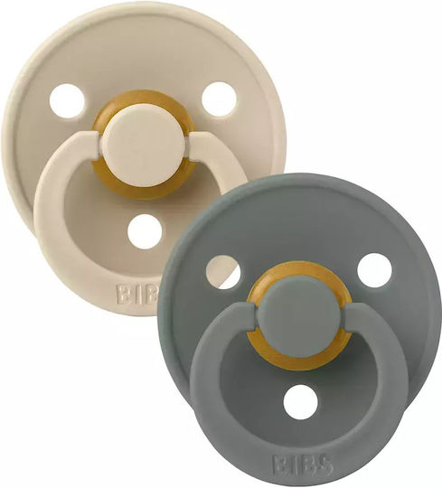 Bibs Pacifiers Rubber Vanilla / Pine for 0-6 months 2pcs