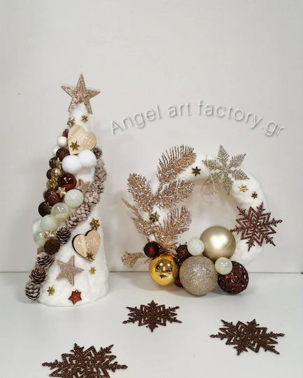 Christmas Decorative Fabric Tree Adorned