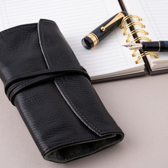 Pilot Namiki Pensemble Pen Case Five Pens Leather Pen Wrap Zipper Black Psrf5-01-b 3131910441632