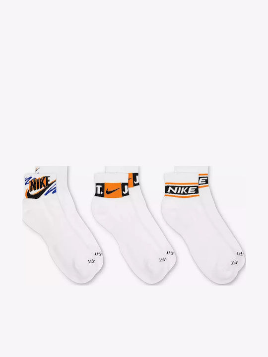 Nike Everyday Plus Athletic Socks White 3 Pairs