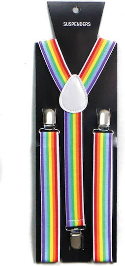 Rainbow Suspenders Carnival Suspenders Polychrome