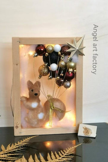 Illuminated Christmas Figures Wooden Figure