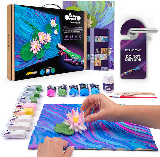 Okto DIY Creative 3D Painting Set with Clay Claude Monet Water Lilies Ages 12-99 10003