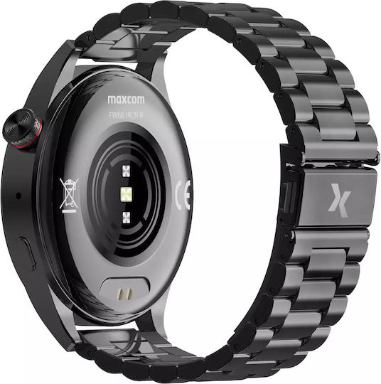MaxCom Iron 54mm Smartwatch με SIM και Παλμογράφο (Γκρι)