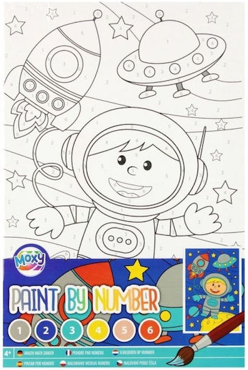 Grafix Canvas Painting Numbers Space 30x20cm