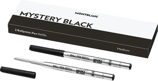 MontBlanc Mystery Резервно мастило Средна в Черен цвят Шариково перо средно 2бр