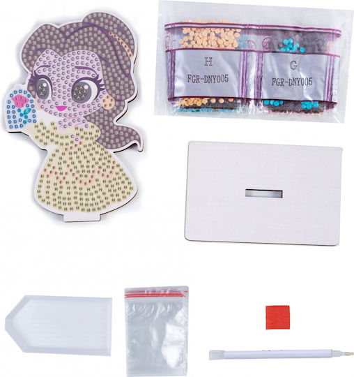 Craft Buddy Ζωγραφική Crystal Art Belle 7τμχ