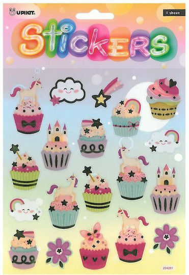 Upikit Αυτοκόλλητα Cupcakes